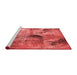 Industrial Red Washable Rugs