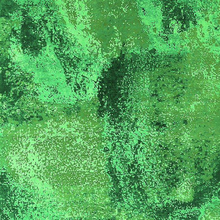 Machine Washable Oriental Green Industrial Area Rugs, wshurb2788grn