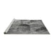 Sideview of Machine Washable Oriental Gray Industrial Rug, wshurb2788gry