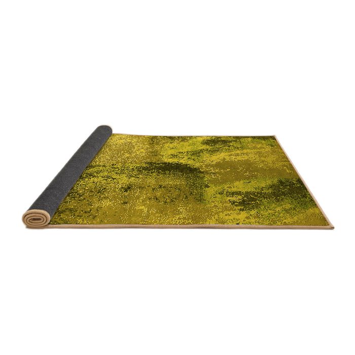 Sideview of Oriental Yellow Industrial Rug, urb2788yw