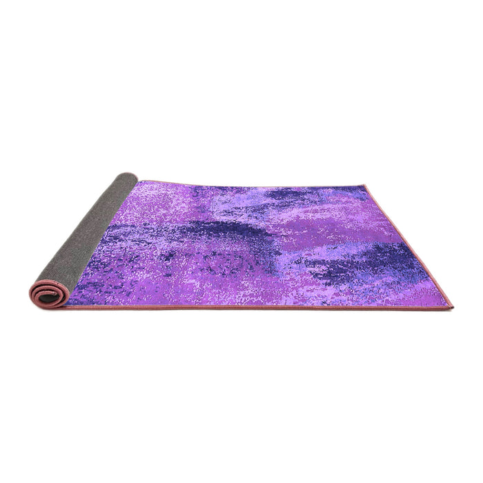 Sideview of Oriental Purple Industrial Rug, urb2788pur