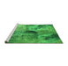 Sideview of Machine Washable Oriental Green Industrial Area Rugs, wshurb2788grn
