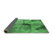 Sideview of Oriental Emerald Green Industrial Rug, urb2788emgrn