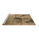 Sideview of Machine Washable Oriental Brown Industrial Rug, wshurb2788brn