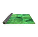 Sideview of Oriental Green Industrial Rug, urb2788grn