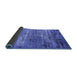 Sideview of Oriental Blue Industrial Rug, urb2789blu