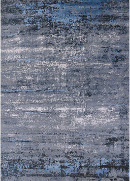 Mid-Century Modern Columbia Blue Oriental Rug, urb2789