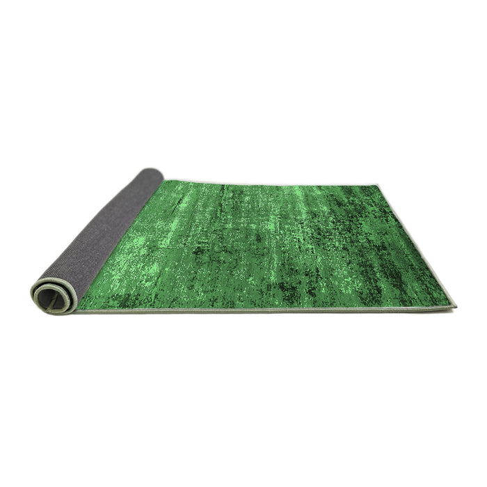 Sideview of Oriental Emerald Green Industrial Rug, urb2789emgrn