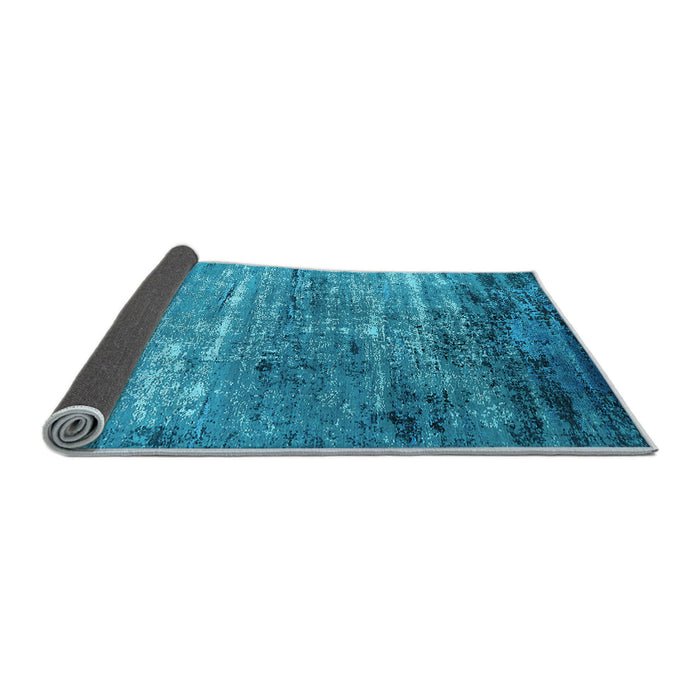 Sideview of Oriental Light Blue Industrial Rug, urb2789lblu