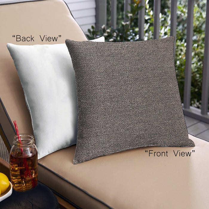Front View of Mid-Century Modern Urban Square Midnight Gary Throw Pillow, 18 inch by 18 inch, pwurb278