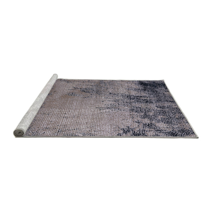 Sideview of Machine Washable Industrial Modern Gray Rug, wshurb2790