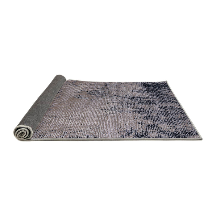 Sideview of Mid-Century Modern Gray Oriental Rug, urb2790