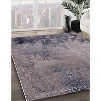 Mid-Century Modern Gray Oriental Rug, urb2790