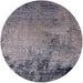 Round Mid-Century Modern Gray Oriental Rug, urb2790