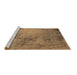 Sideview of Machine Washable Oriental Brown Industrial Rug, wshurb2790brn