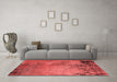 Industrial Red Washable Rugs