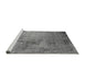 Sideview of Machine Washable Oriental Gray Industrial Rug, wshurb2790gry