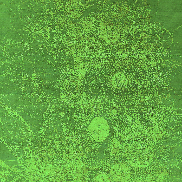 Machine Washable Oriental Green Industrial Area Rugs, wshurb2791grn