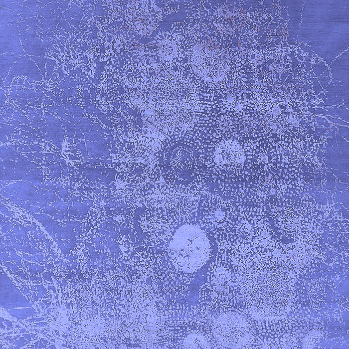 Machine Washable Oriental Blue Industrial Rug, wshurb2791blu