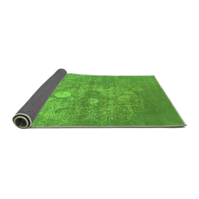 Sideview of Oriental Green Industrial Rug, urb2791grn