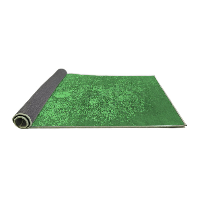 Sideview of Oriental Emerald Green Industrial Rug, urb2791emgrn