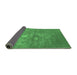 Sideview of Oriental Emerald Green Industrial Rug, urb2791emgrn