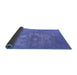 Sideview of Oriental Blue Industrial Rug, urb2791blu