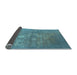 Sideview of Oriental Light Blue Industrial Rug, urb2791lblu