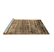 Sideview of Machine Washable Oriental Brown Industrial Rug, wshurb2792brn