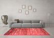 Industrial Red Washable Rugs