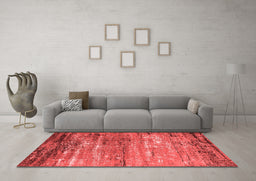 Industrial Red Washable Rugs