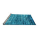 Sideview of Machine Washable Oriental Light Blue Industrial Rug, wshurb2792lblu