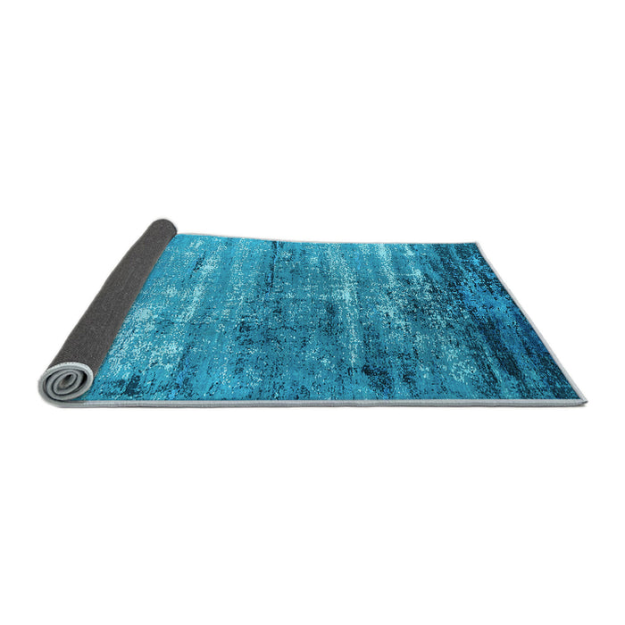 Sideview of Oriental Light Blue Industrial Rug, urb2792lblu