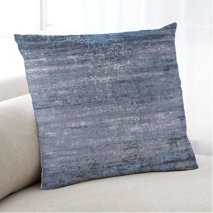 Lifestyle Image of Mid-Century Modern Urban Square Purple Navy Blue Throw Pillow, 18 inch by 18 inch, pwurb2792