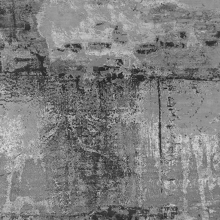 Square Machine Washable Oriental Gray Industrial Rug, wshurb2793gry