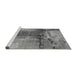 Sideview of Machine Washable Oriental Gray Industrial Rug, wshurb2793gry