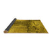 Sideview of Oriental Yellow Industrial Rug, urb2793yw