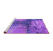 Sideview of Machine Washable Oriental Purple Industrial Area Rugs, wshurb2793pur