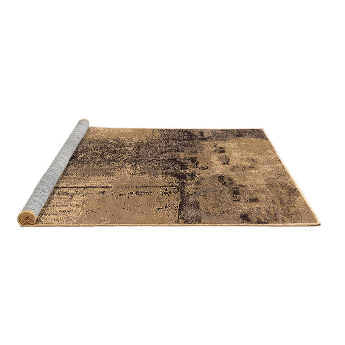Sideview of Machine Washable Oriental Brown Industrial Rug, wshurb2793brn
