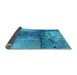 Sideview of Oriental Light Blue Industrial Rug, urb2793lblu