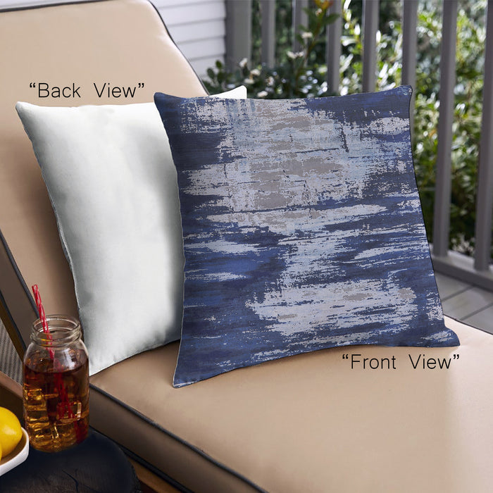 Front View of Mid-Century Modern Urban Square Light Purple Blue Throw Pillow, 18 inch by 18 inch, pwurb2794