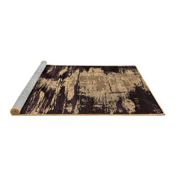 Sideview of Machine Washable Oriental Brown Industrial Rug, wshurb2794brn