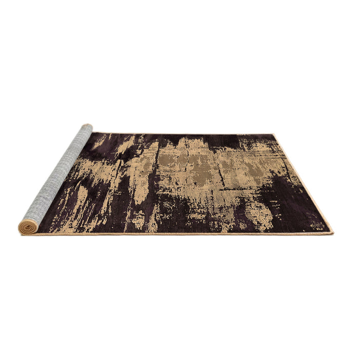 Sideview of Machine Washable Oriental Brown Industrial Rug, wshurb2794brn