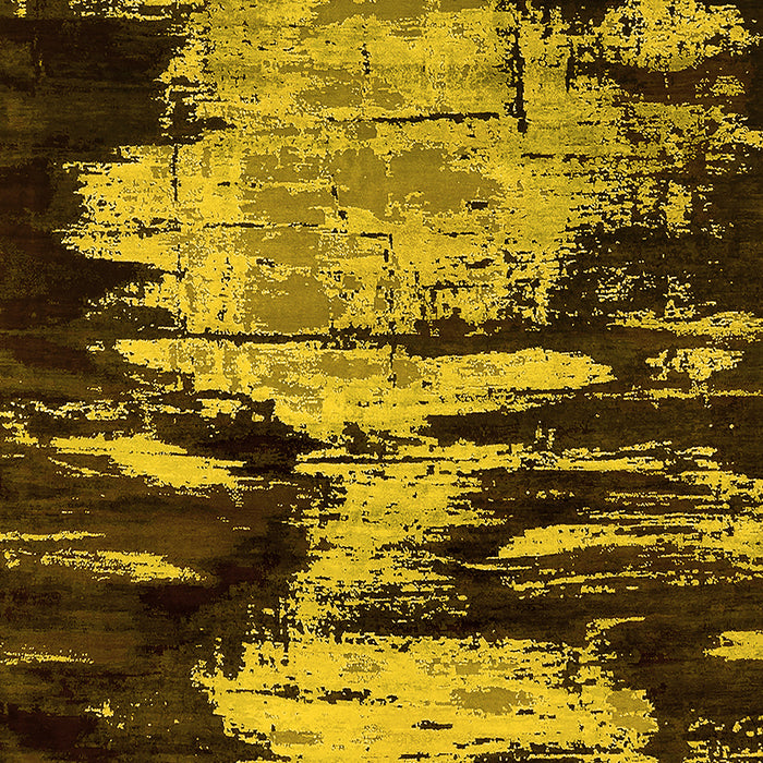 Oriental Yellow Industrial Rug, urb2794yw