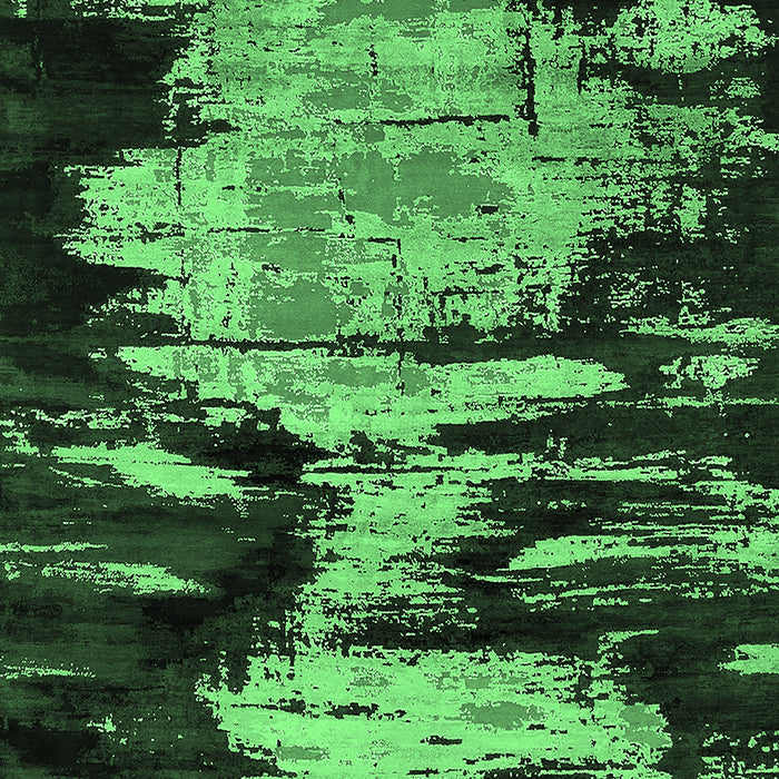 Machine Washable Oriental Emerald Green Industrial Area Rugs, wshurb2794emgrn