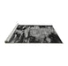 Sideview of Machine Washable Oriental Gray Industrial Rug, wshurb2794gry