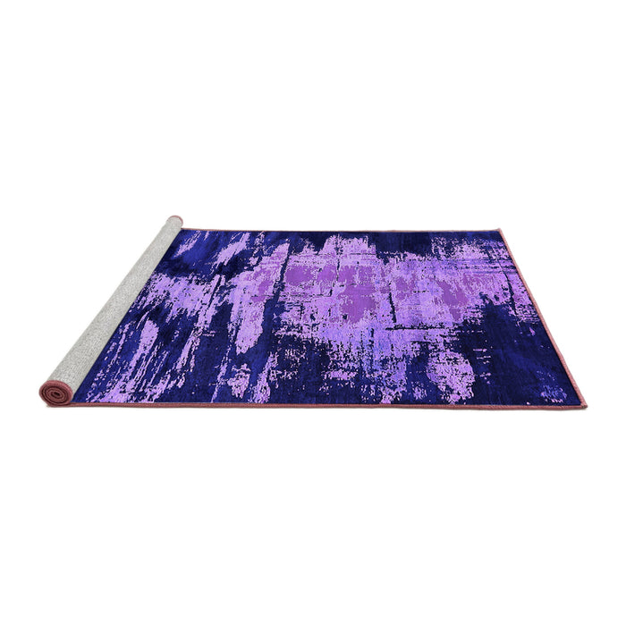 Sideview of Machine Washable Oriental Purple Industrial Area Rugs, wshurb2794pur