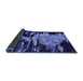 Sideview of Oriental Blue Industrial Rug, urb2794blu