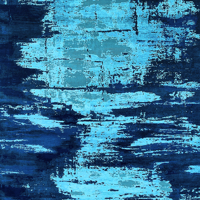 Oriental Light Blue Industrial Rug, urb2794lblu