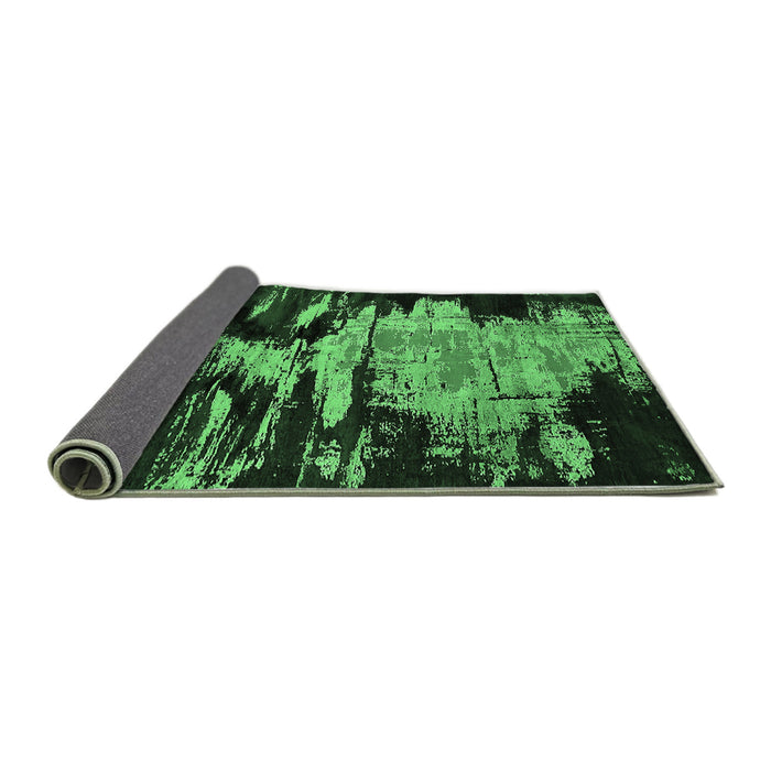 Sideview of Oriental Emerald Green Industrial Rug, urb2794emgrn